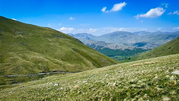 Gray Crag and path to Hayeswater